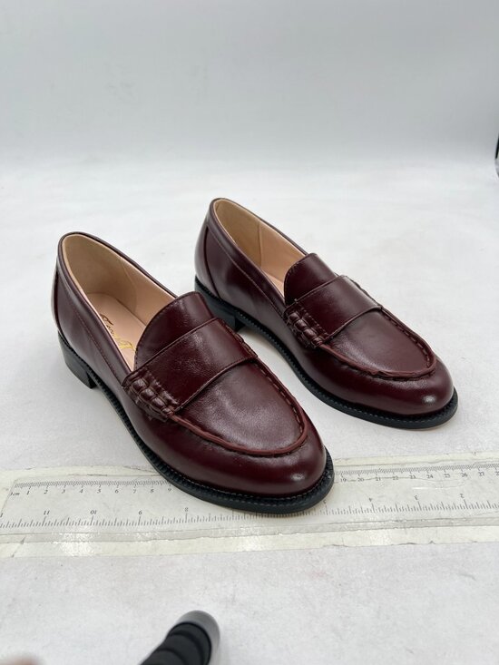 FOWT Maroon Men Stylish Round Toe Slip On Comfortable Loafer Comfy Low Heel Shoe